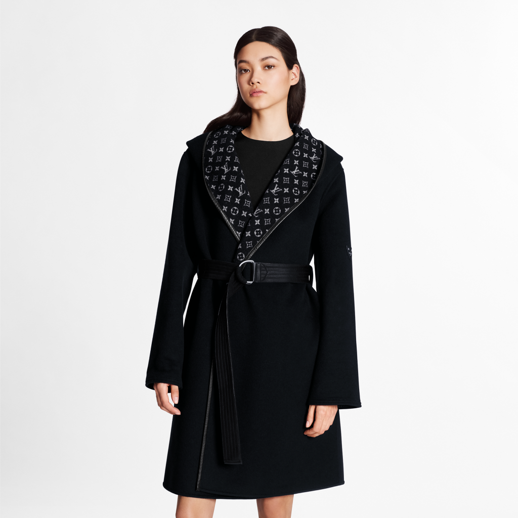 Louis Vuitton Hooded Wrap Coat